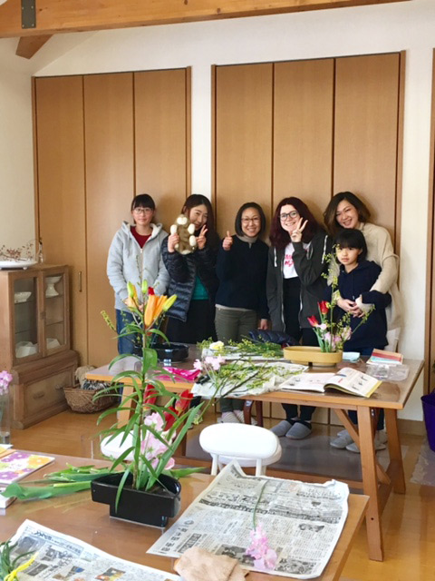 春の花活けご参加の皆様