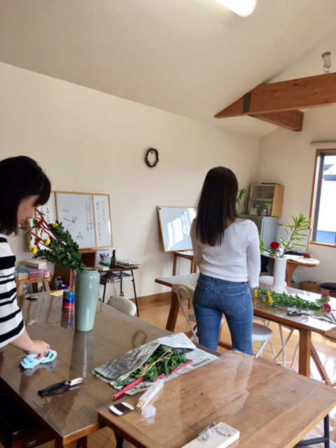 瓶花のお稽古