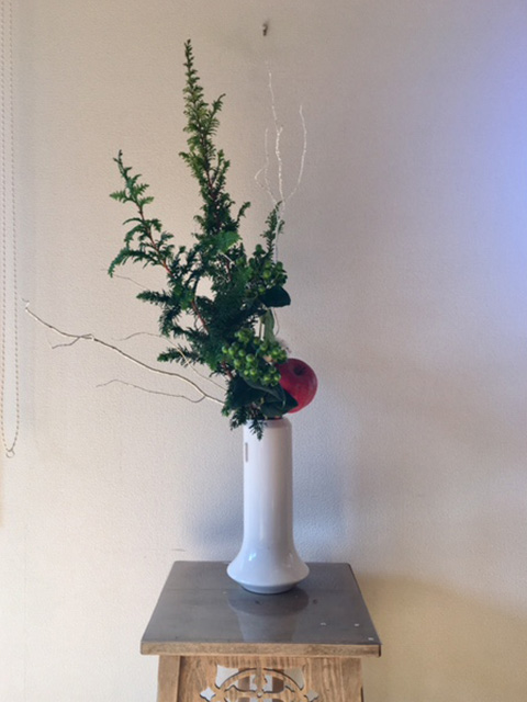 クリスマス瓶花